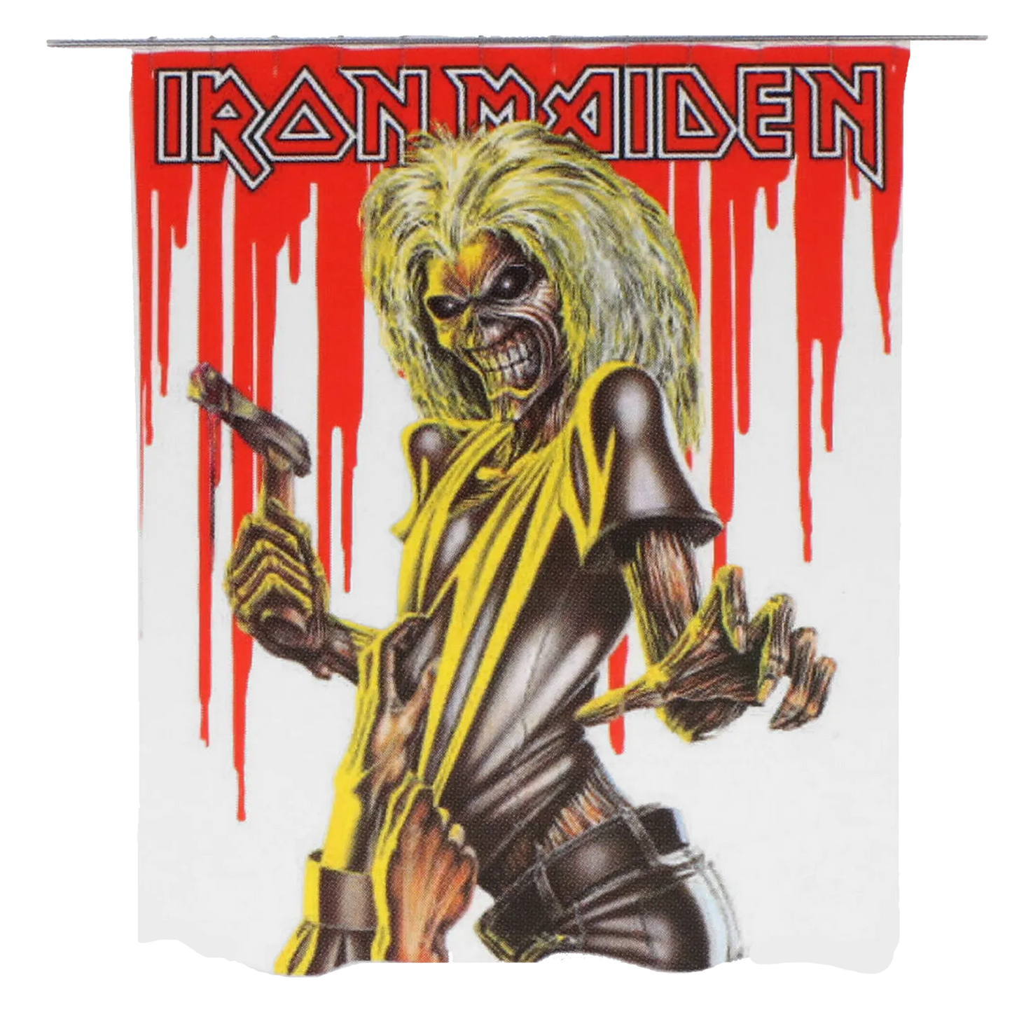 Rideau de douche Iron Maiden Killers avec Eddie ensanglanté