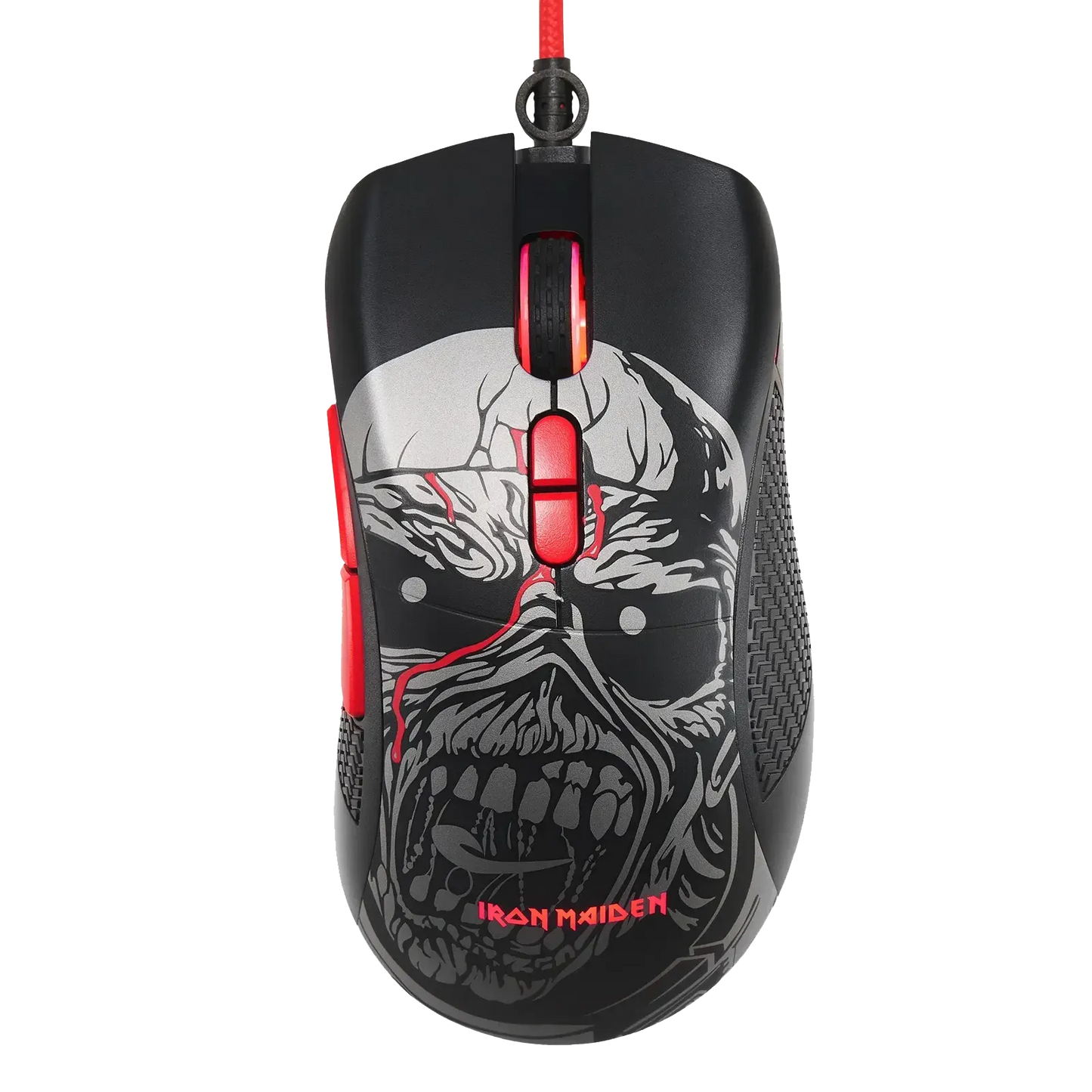 Souris gaming Iron Maiden Piece of Mind vue de dessus
