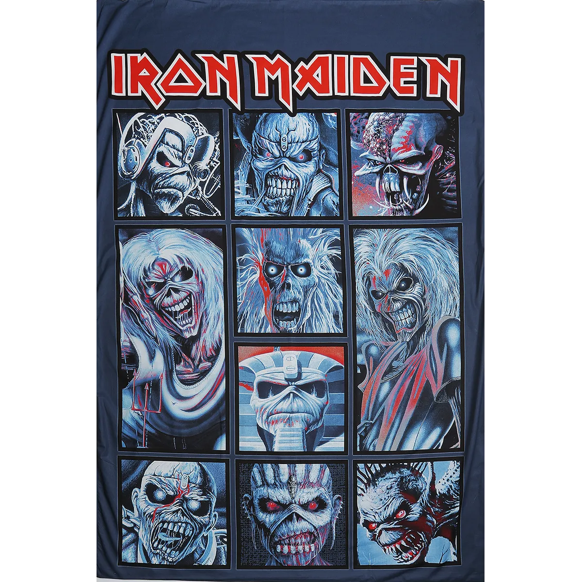 Housse de couette Iron Maiden 135×200 cm – visuels d’Eddie