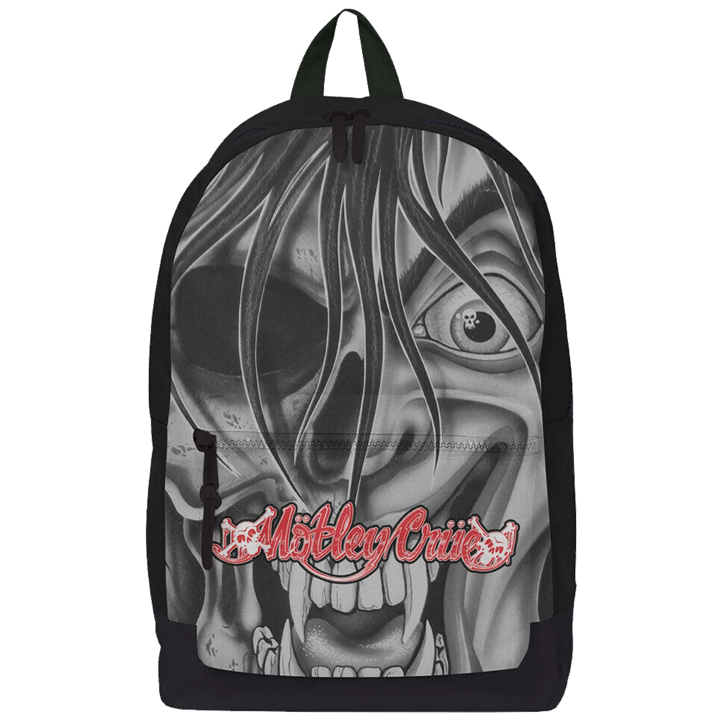 Sac à dos Mötley Crüe RockSax noir et blanc avec visuel intense et logo rouge