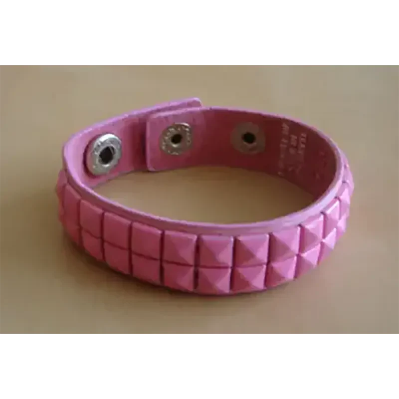 Bracelet PCV 2 rows - rose pale