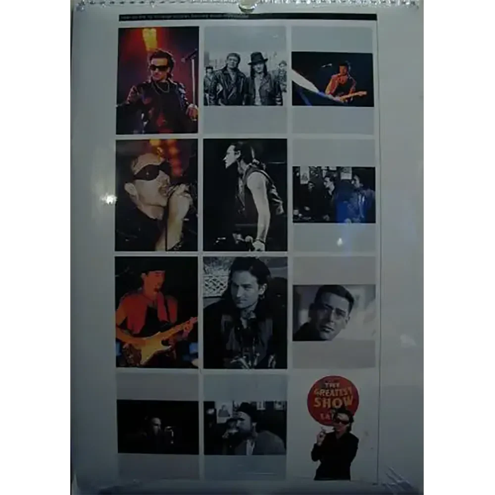 Calendrier vintage U2 1994 (dos)
