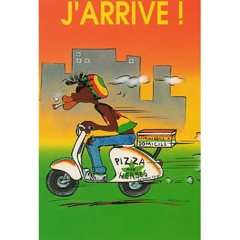 Carte postale Reggae - Jimmy j'arrive