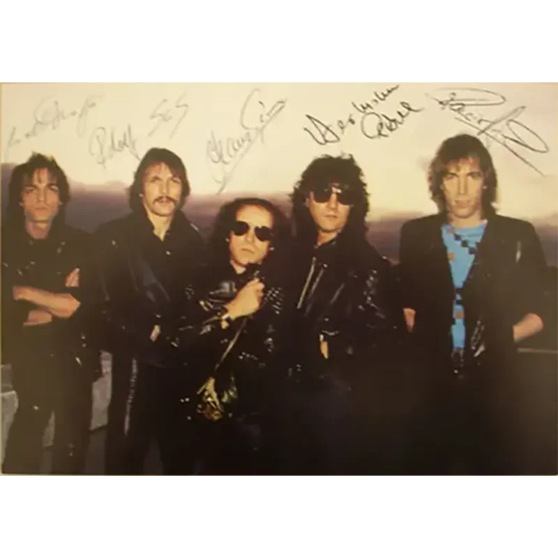 Postcard Scorpions dédicacée