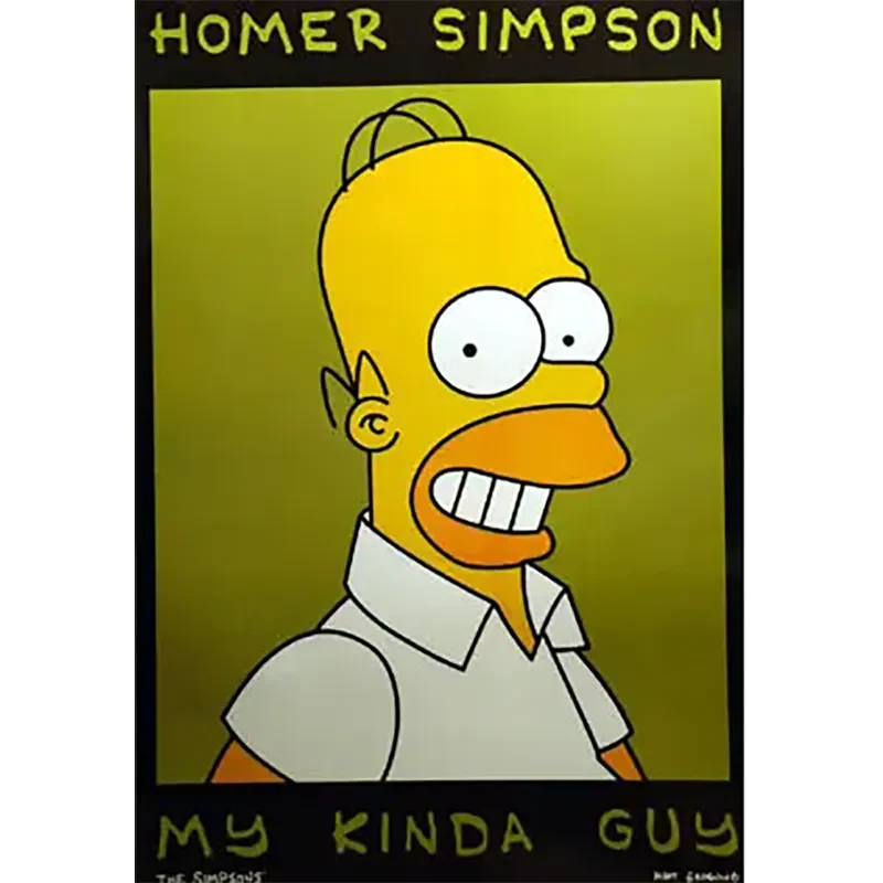 Carte postale Simpsons - Homer my kinda guy