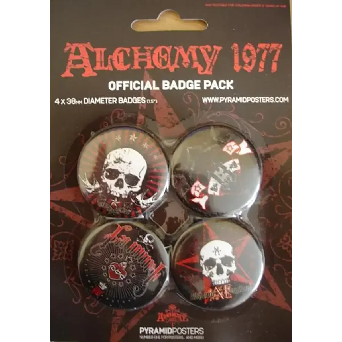 Badge Alchemy 1977 (pack de 4)