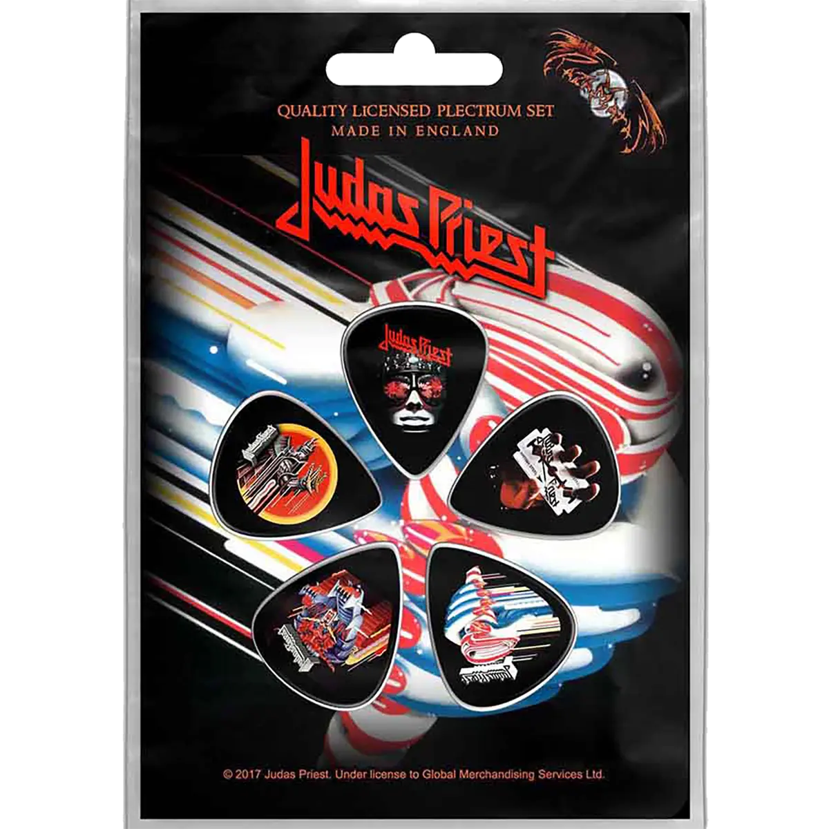 Official Judas Priest Pick Set on Blister Card