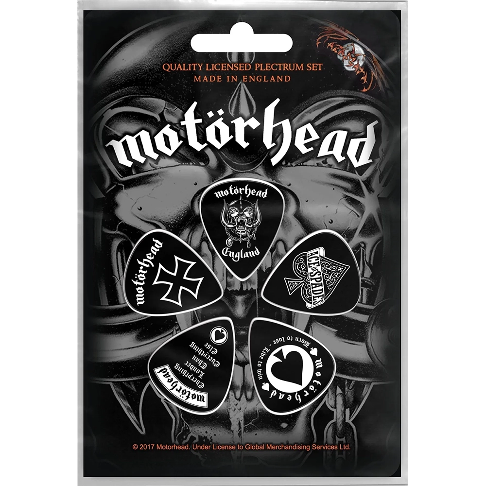 Official Motorhead England Pick Set on Blister Card