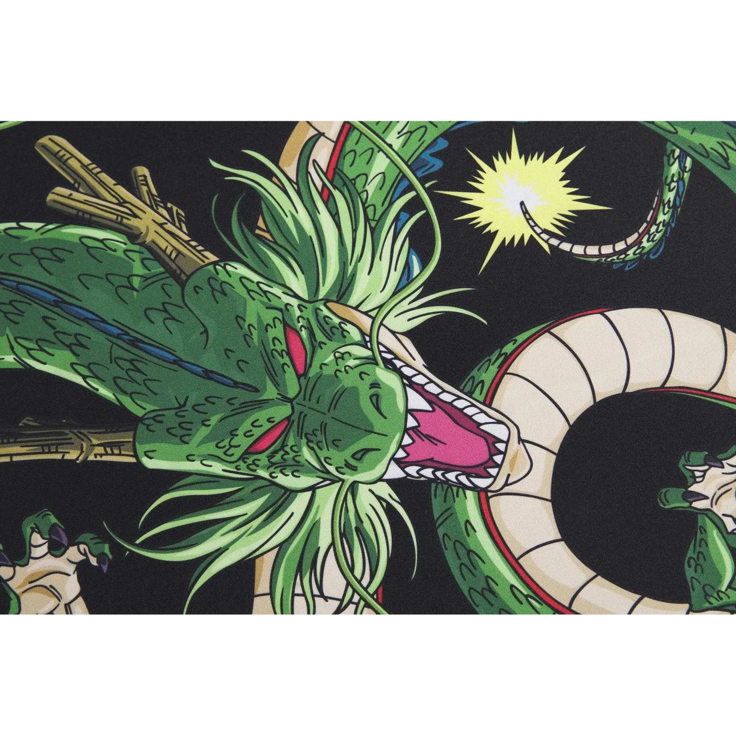 Détail du design Shenron sur le tapis Dragon Ball Z
