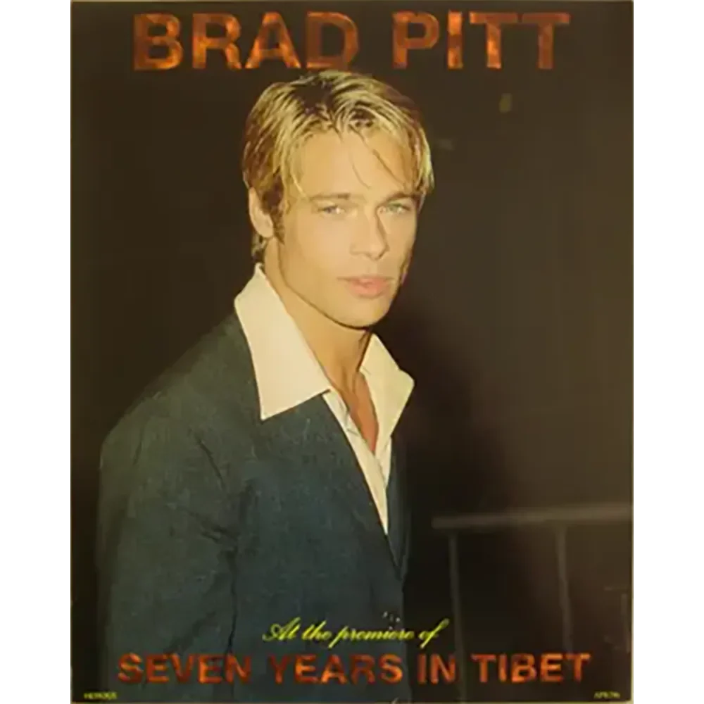 Maxi carte postale Brad Pitt - Sept ans au Tibet