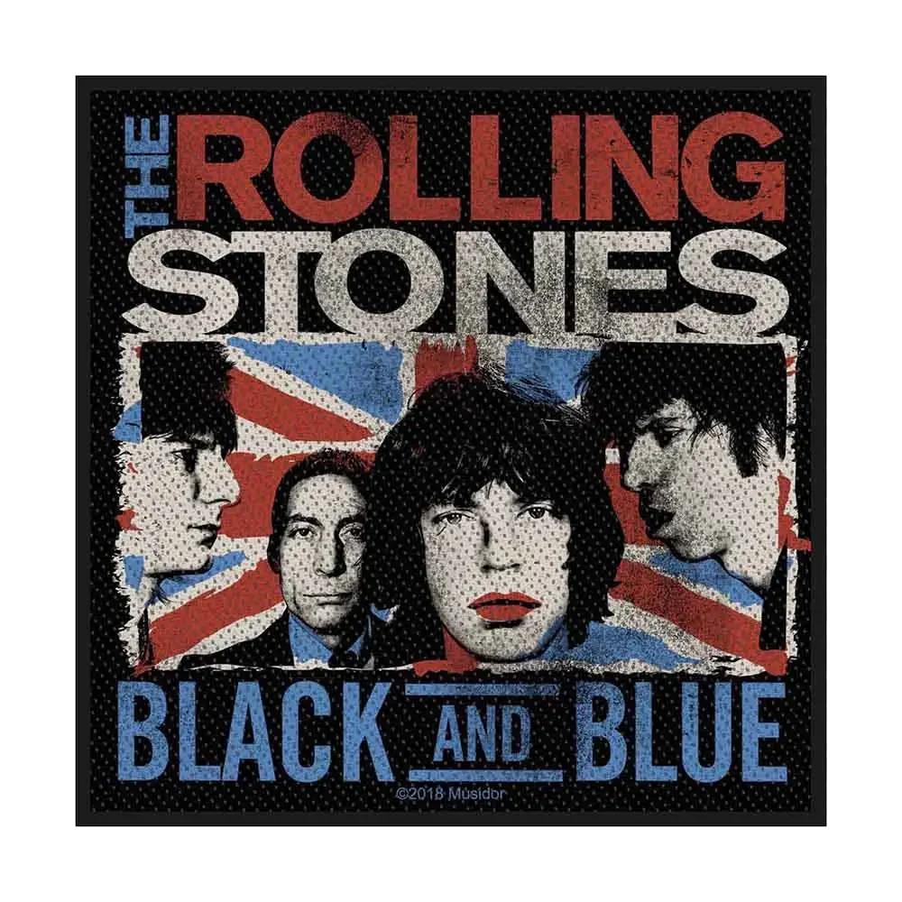 Sew-on patch Rolling Stones - Black and Blue
