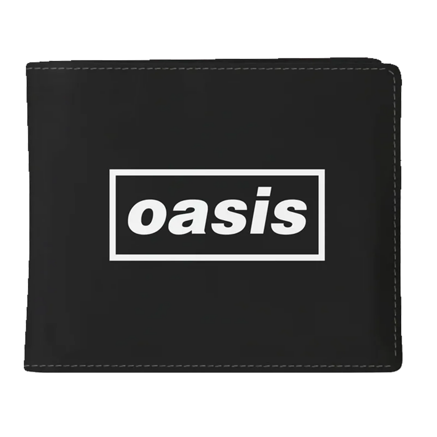 Portefeuille Oasis noir avec logo officiel en blanc