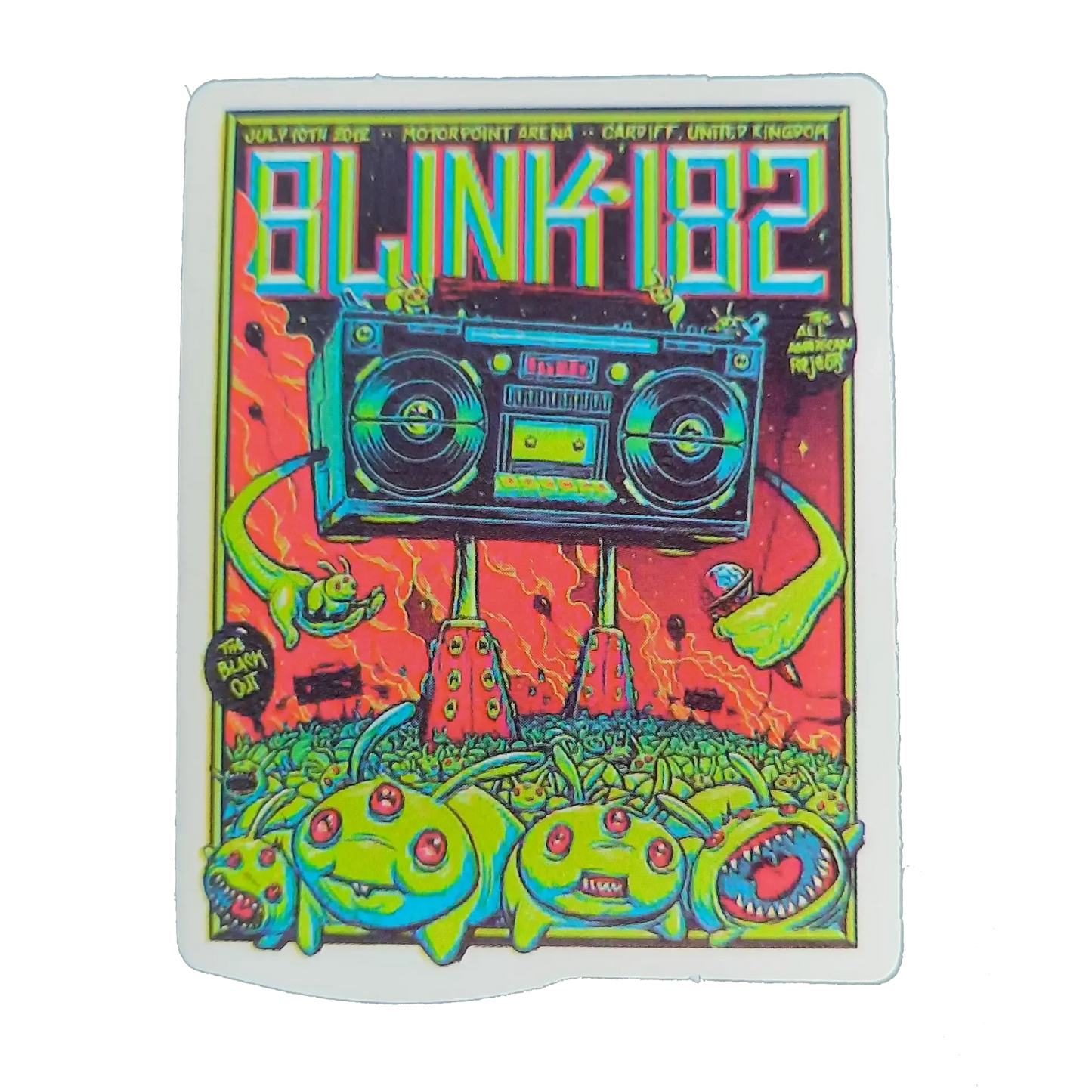 Autocollant Blink 182 - Motorpoint Arena