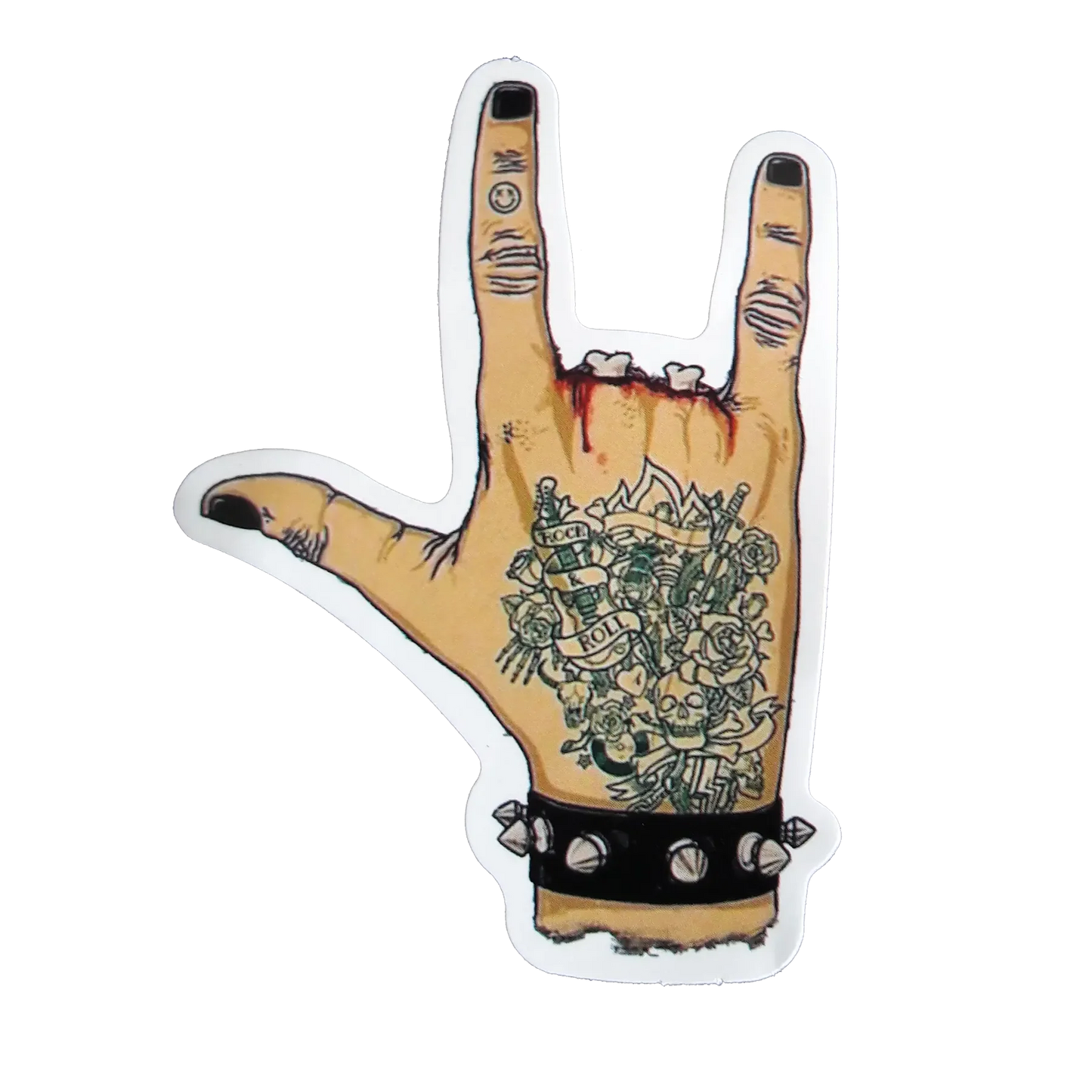 Sticker Signe des cornes