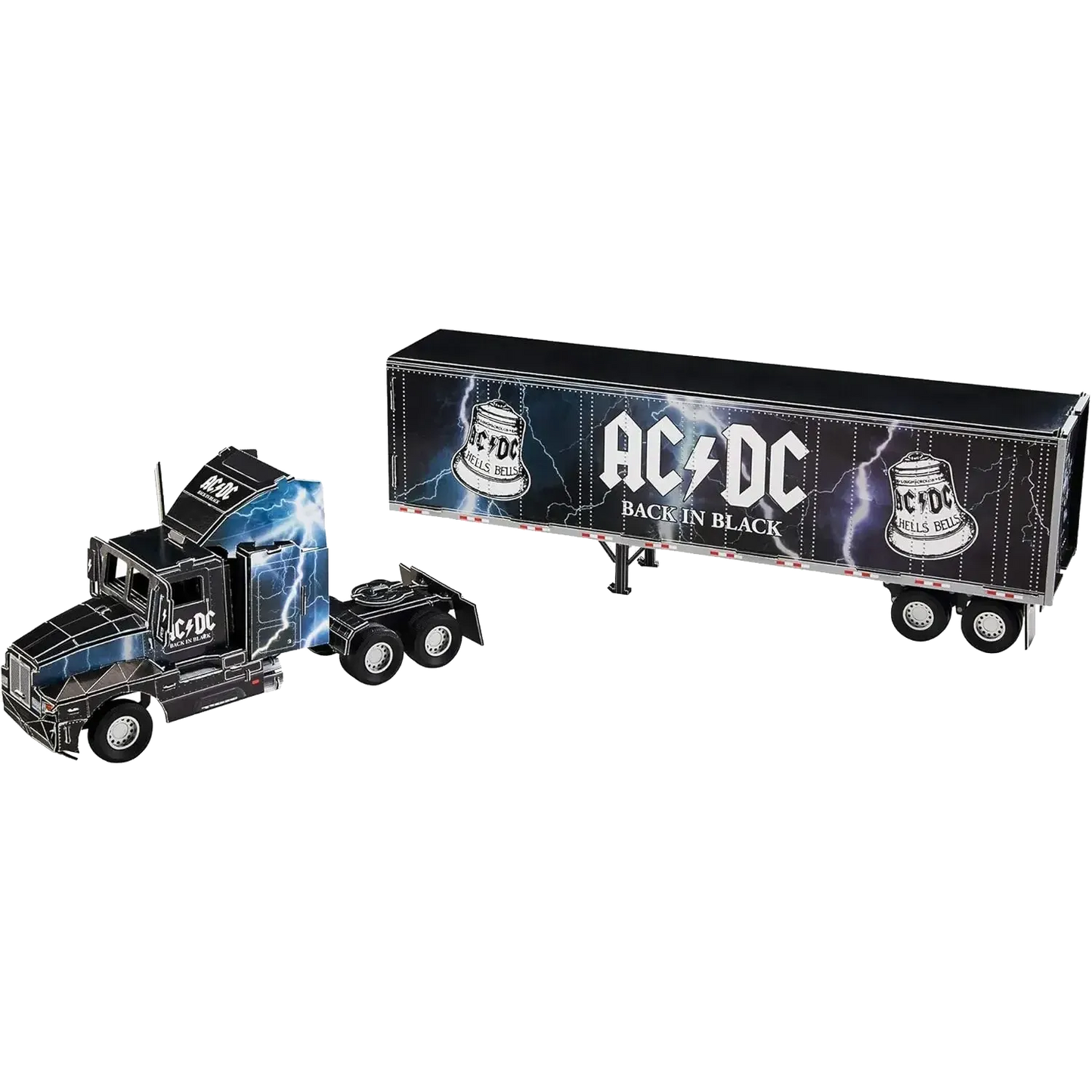 AC/DC 3D Puzzle with Box and Finished Model – Official Tour Truck Size