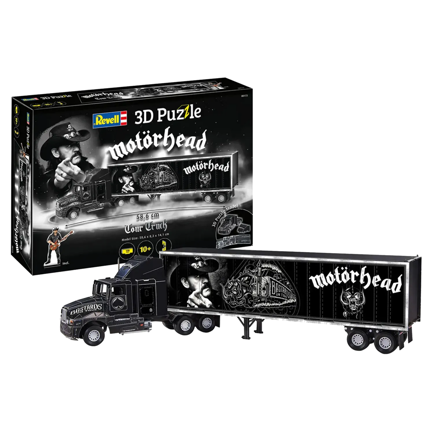 Vue complète du camion Motorhead une fois monté – modèle 3D à collectionner