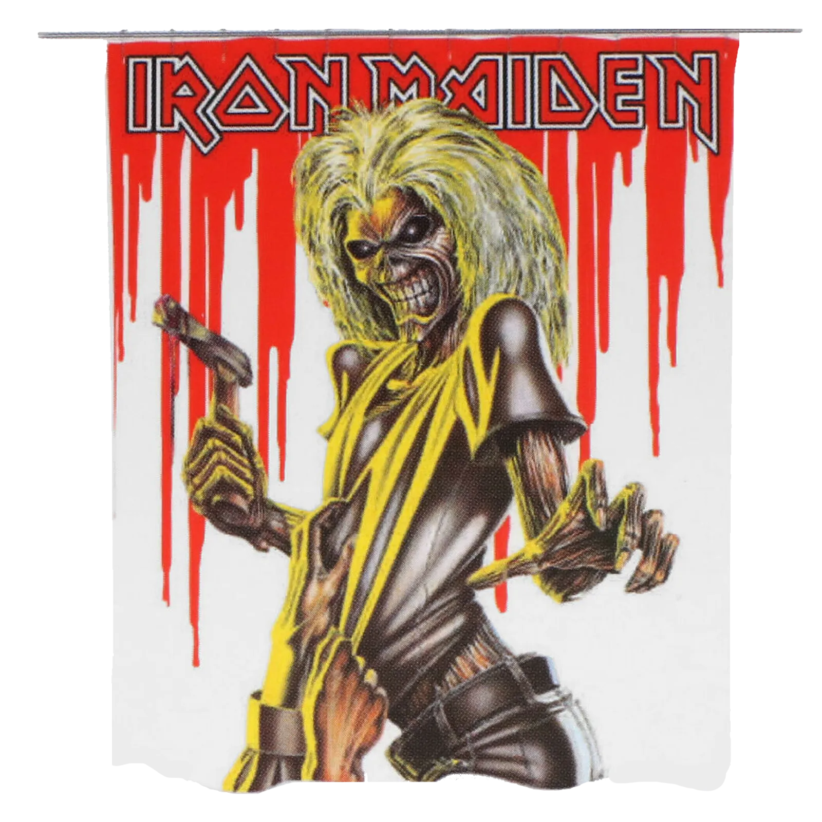 Rideau de douche Iron Maiden Killers avec Eddie ensanglanté