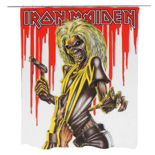 Rideau de douche Iron Maiden Killers avec Eddie ensanglanté