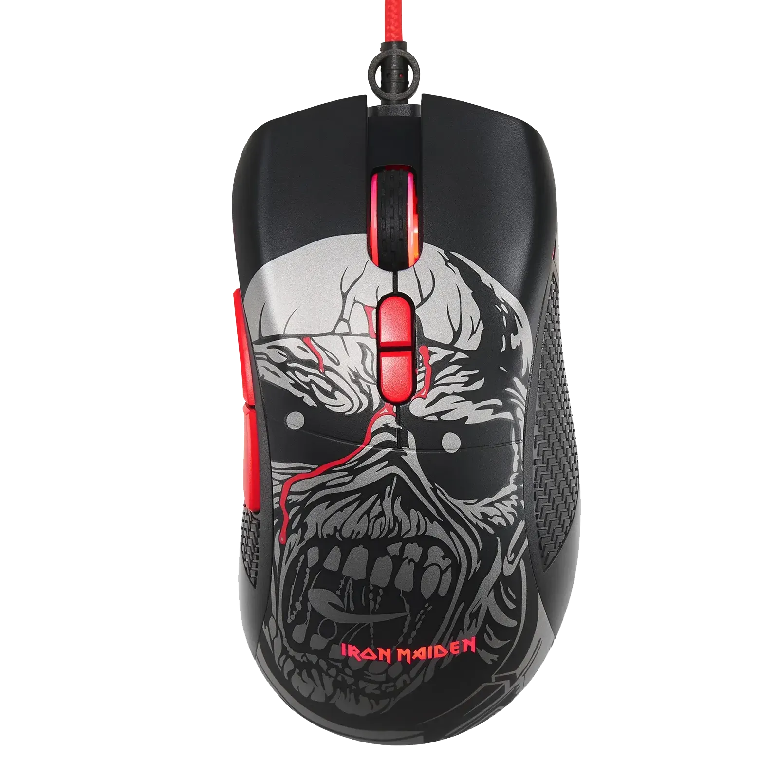 Souris gaming Iron Maiden Piece of Mind vue de dessus