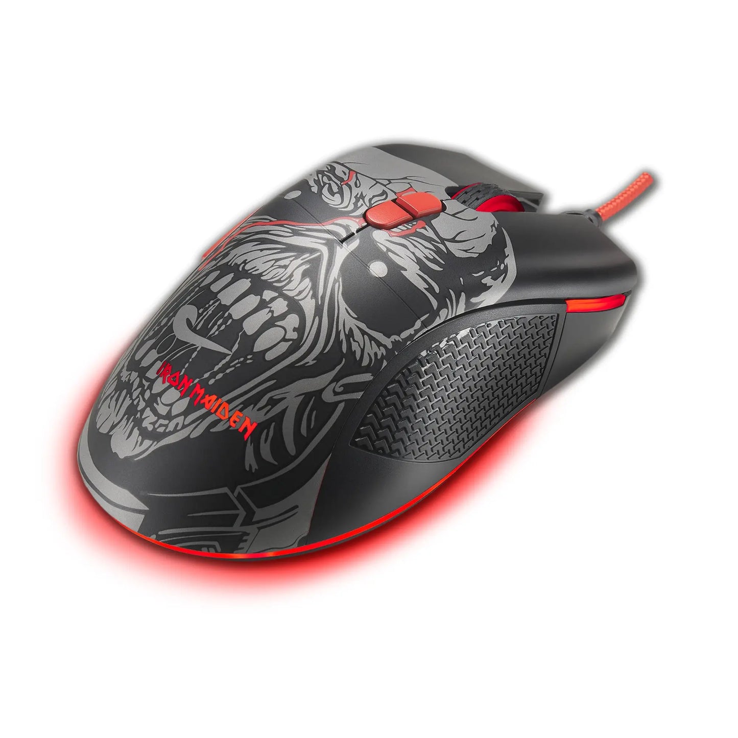Souris Iron Maiden vue arrière latérale