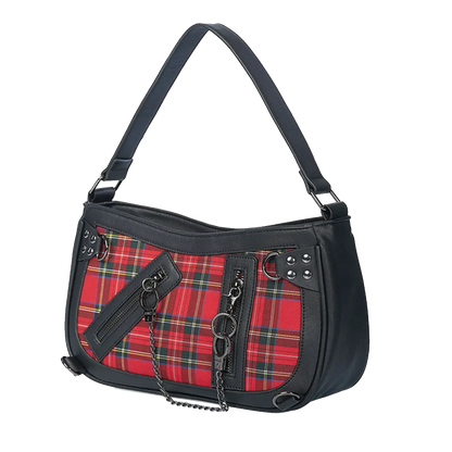 Sac Entangled Banned Alternative – vue de côté punk avec menottes décoratives