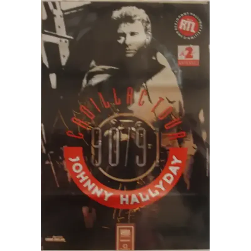 Poster Johnny Hallyday - Cadillac tour