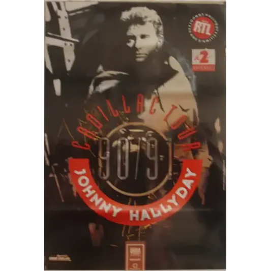 Poster Johnny Hallyday - Cadillac tour