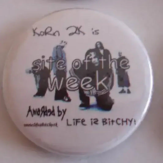 Badge KoRn - Life is bitchy