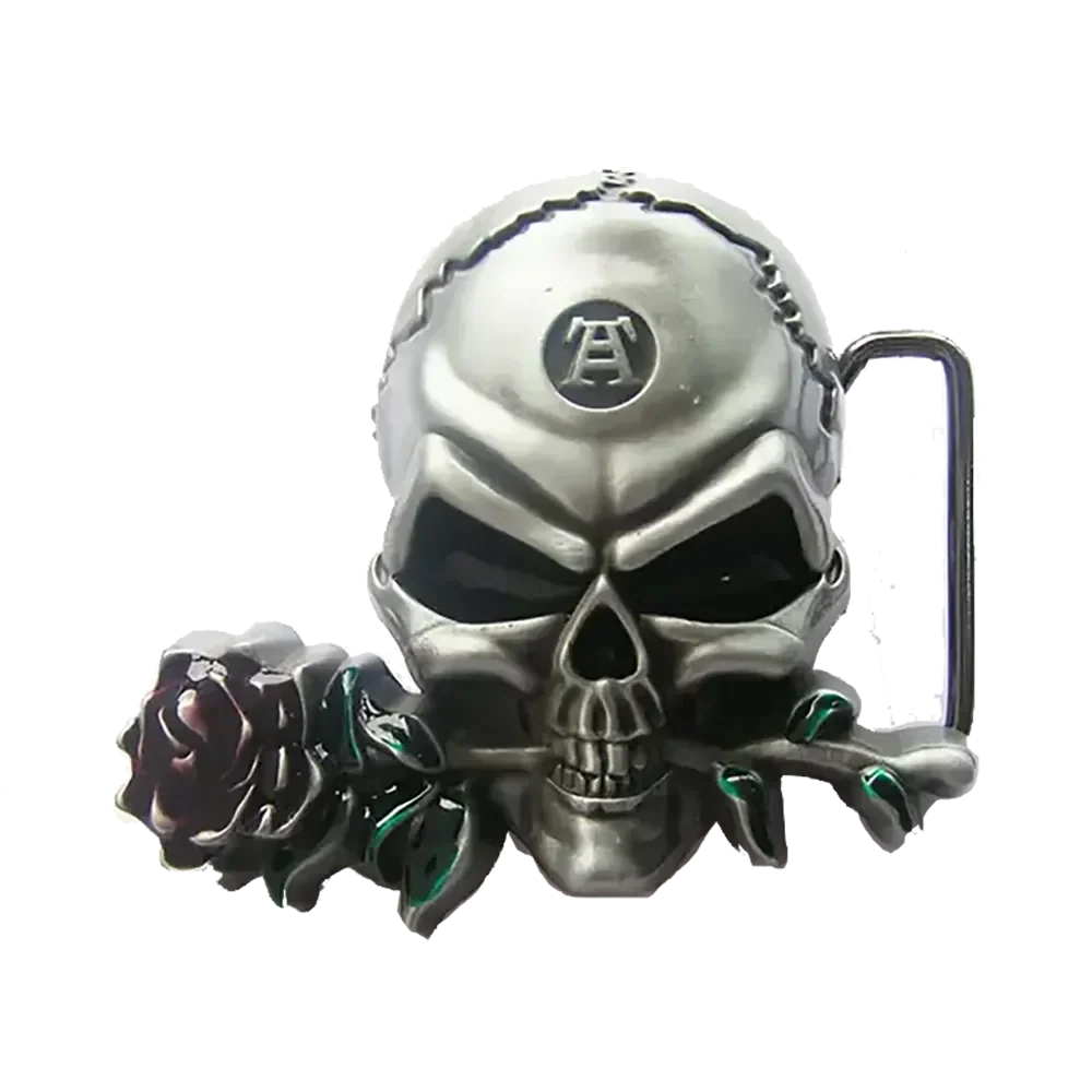 Boucle de ceinture Skull - Rose