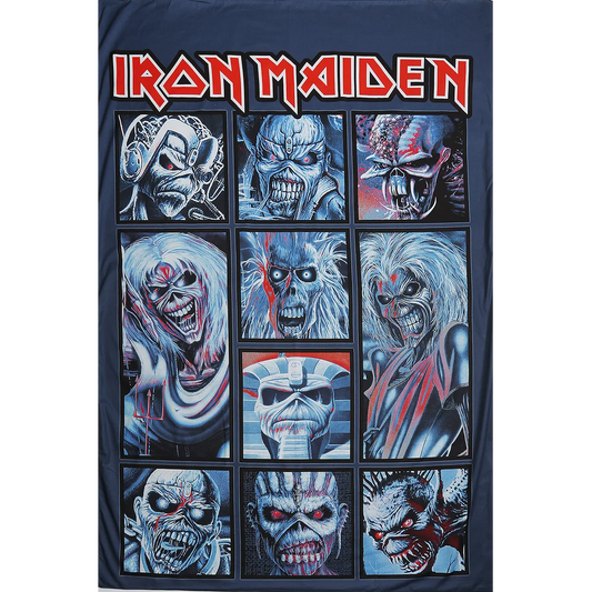 Housse de couette Iron Maiden 135×200 cm – visuels d’Eddie
