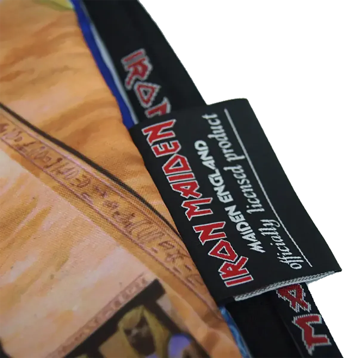 Zoom étiquette – Étiquette officielle Iron Maiden sous licence