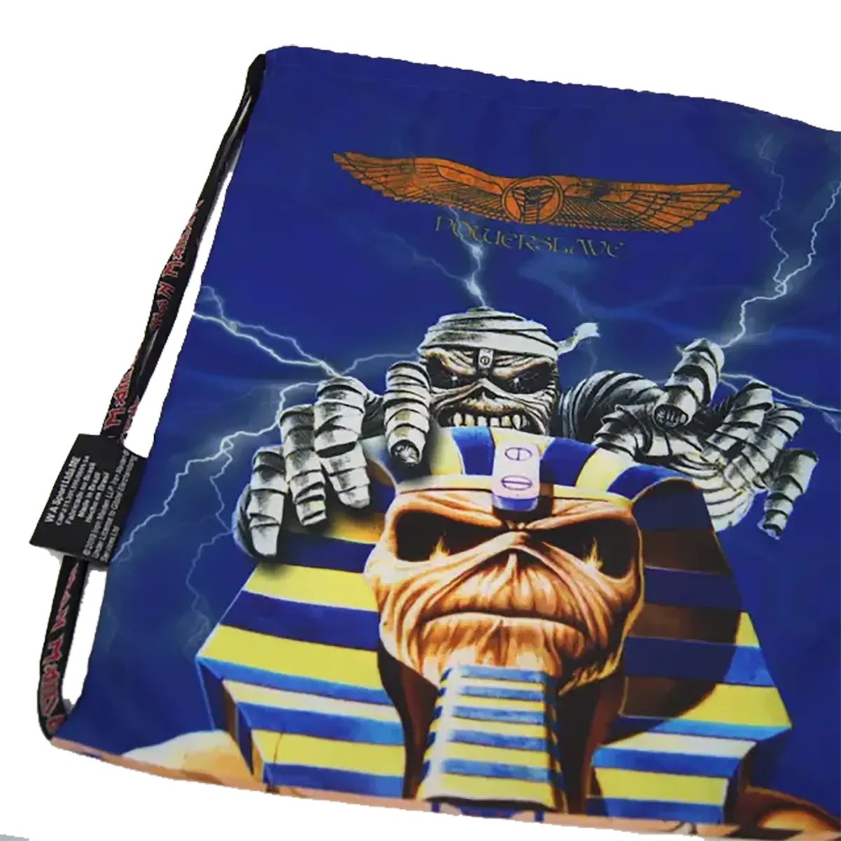 Vue arrière – Illustration dos du sac Iron Maiden Powerslave