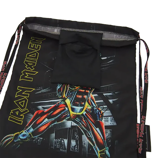 Inside view – Interior compartment of the Iron Maiden Somewhere in Time bag