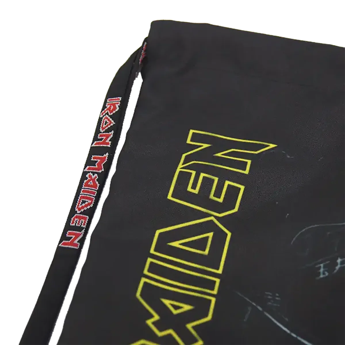 Zoom cordon – Détail du cordon "Iron Maiden" du sac Somewhere in Time