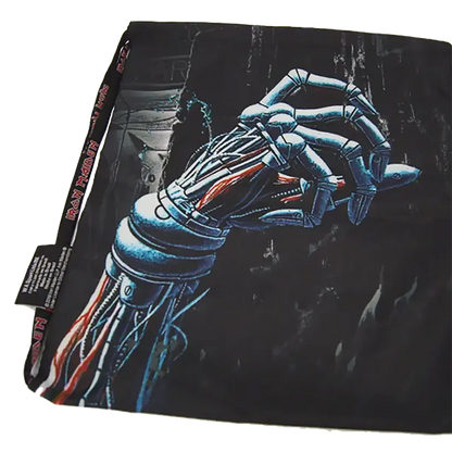 Vue arrière – Illustration dos du sac Iron Maiden Somewhere in Time