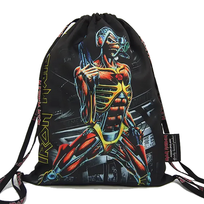 Vue face – Sac de sport Iron Maiden Somewhere in Time (debout)