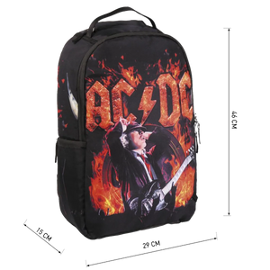 Backpack AC/DC - Angus on Fire - vue 3
