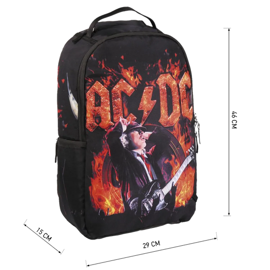 Dimensions du sac à dos AC/DC : 46 x 29 x 15 cm