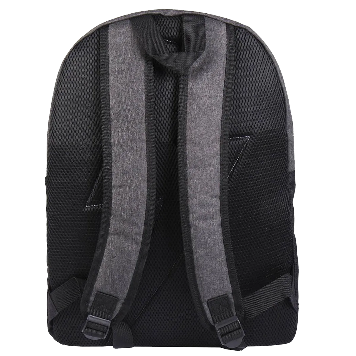 Sac à dos AC/DC High Voltage gris – vue 3/4, logo brodé