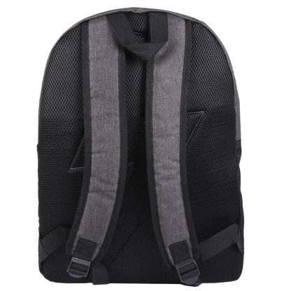 Sac à dos AC/DC High Voltage gris – vue 3/4, logo brodé
