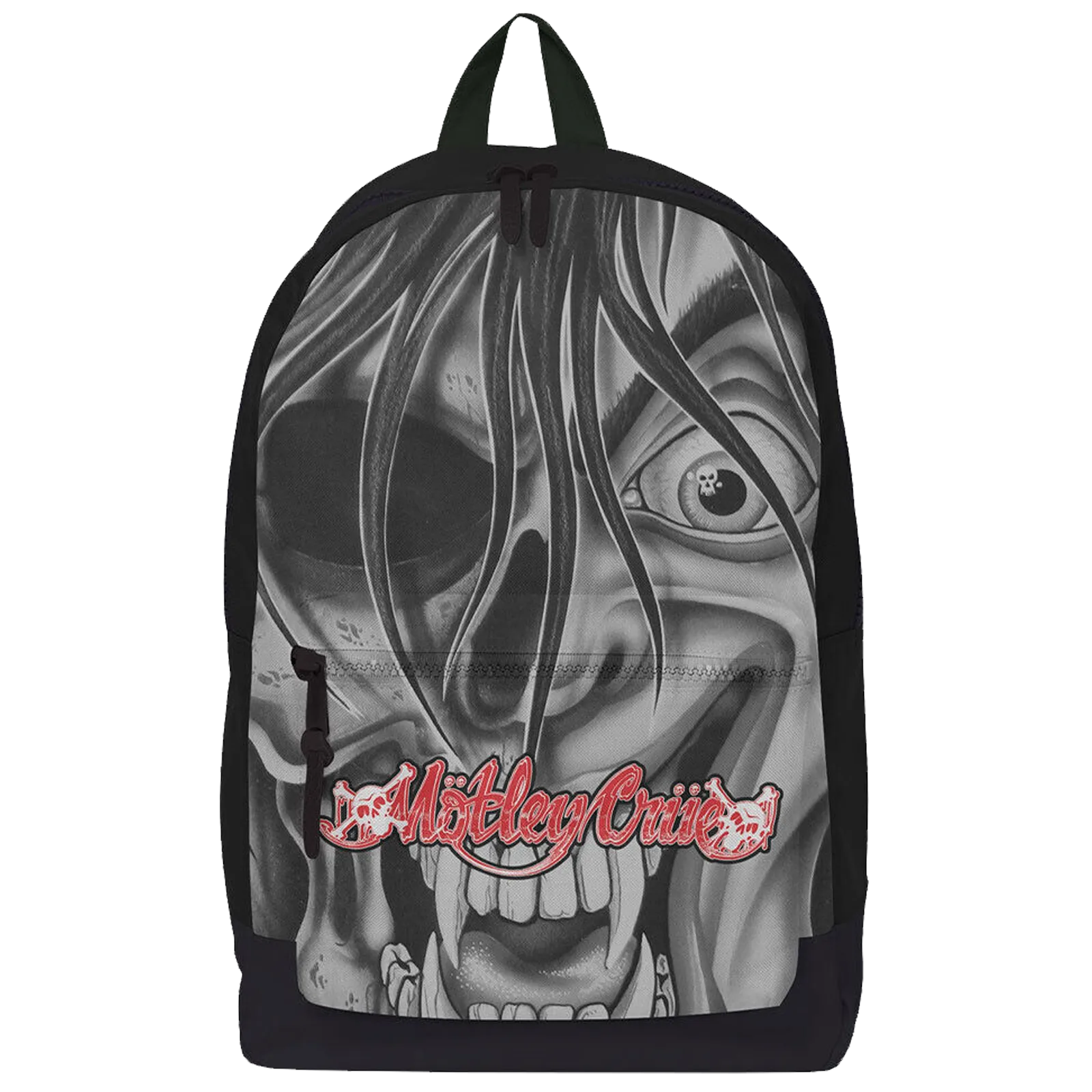 Sac à dos Mötley Crüe RockSax noir et blanc avec visuel intense et logo rouge