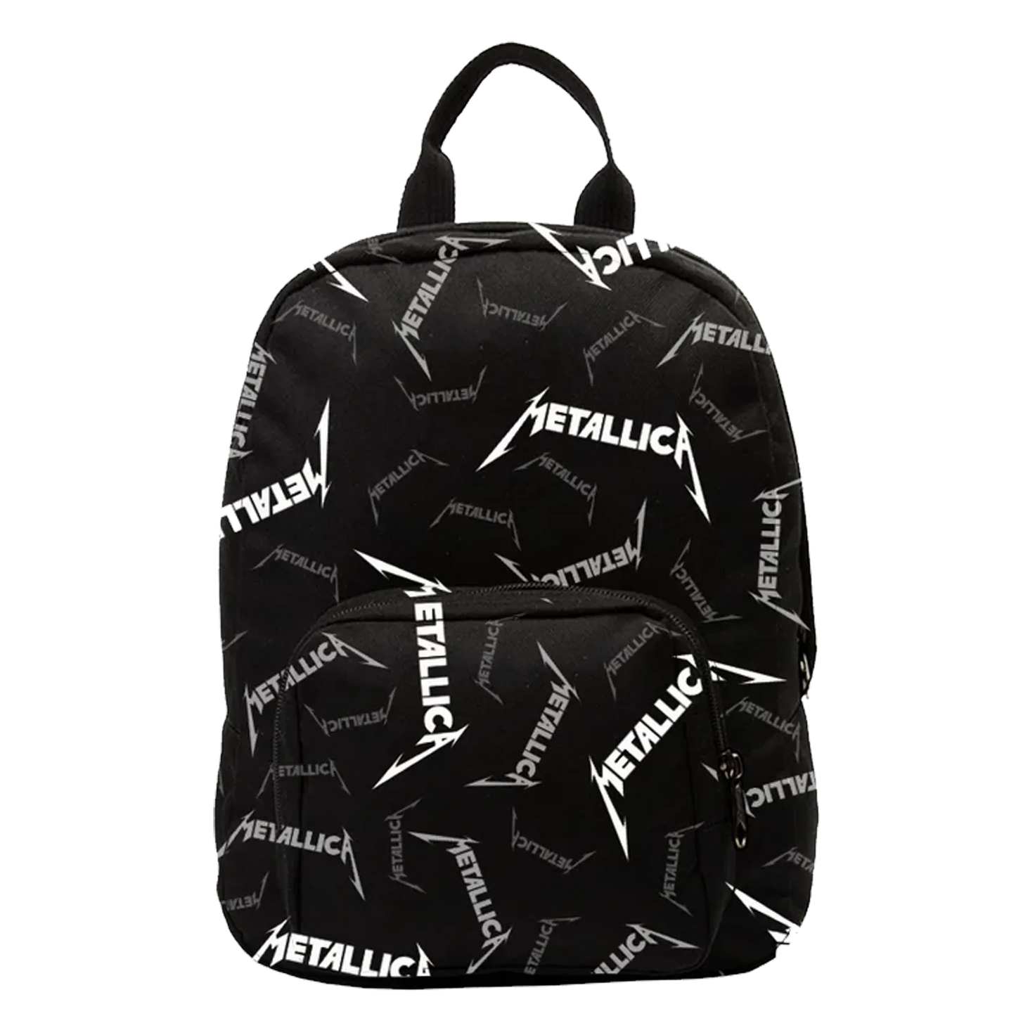 Mini sac à dos Metallica logo all-over noir et blanc par RockSax
