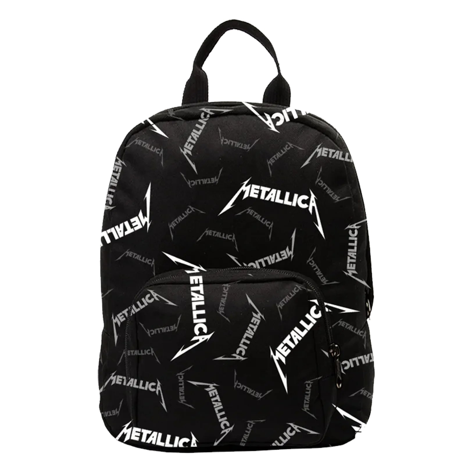 Mini sac à dos Metallica logo all-over noir et blanc par RockSax