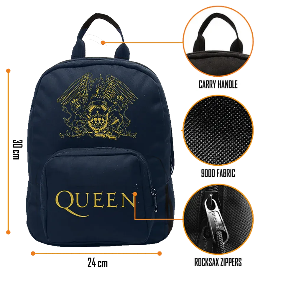Sac Queen format mini avec crest logo officiel dessiné par Freddie Mercury