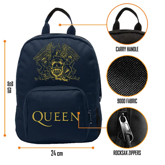 Sac Queen format mini avec crest logo officiel dessiné par Freddie Mercury