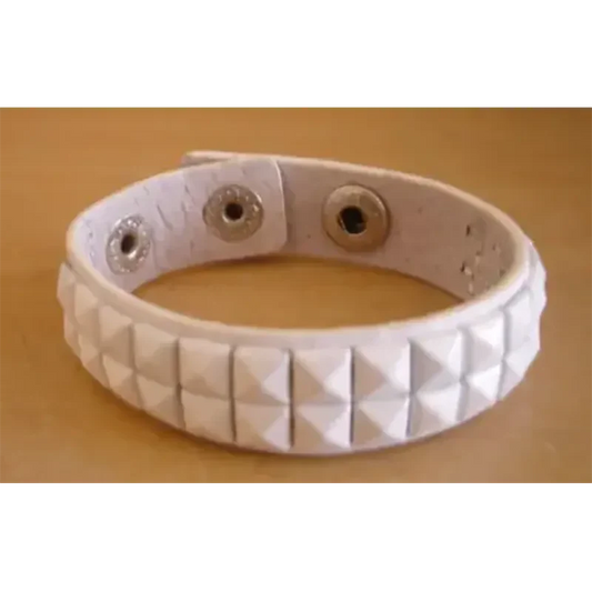Bracelet PCV 2 rows - blanc