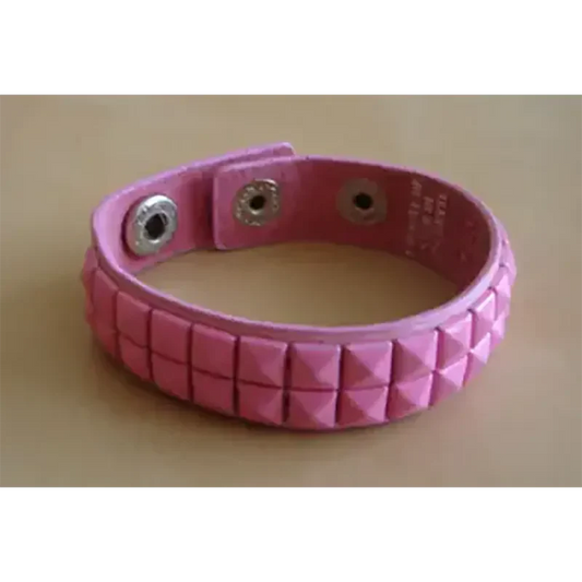 Bracelet PCV 2 rows - rose pale