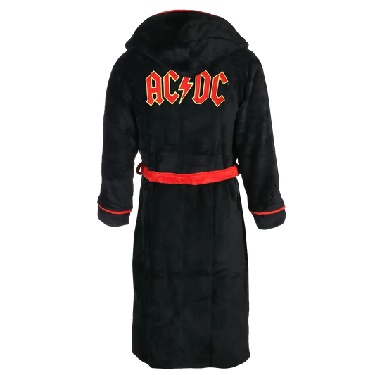 peignoir ac/dc dos logo brodé jaune rouge