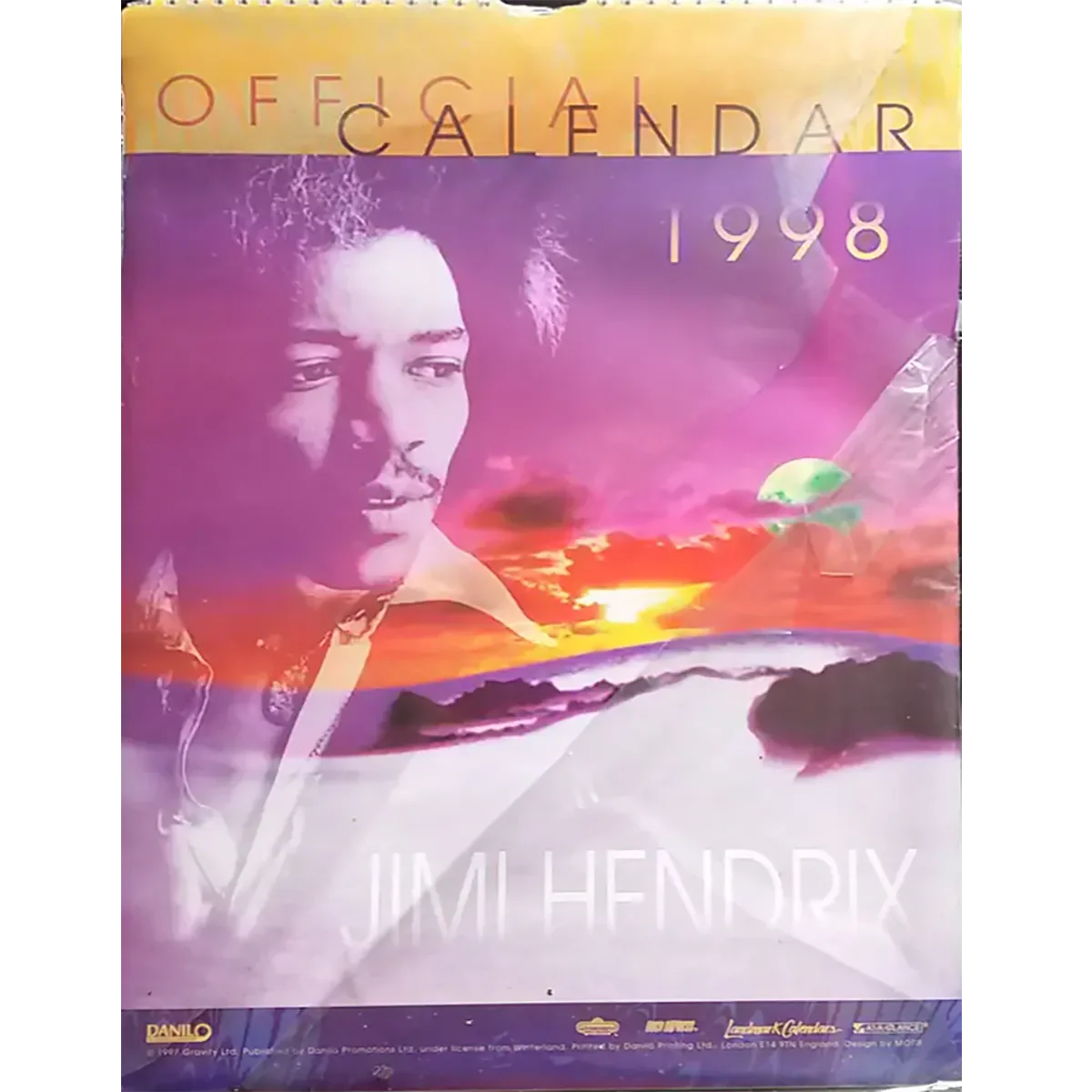 Vintage calendar Jimi Hendrix 1998