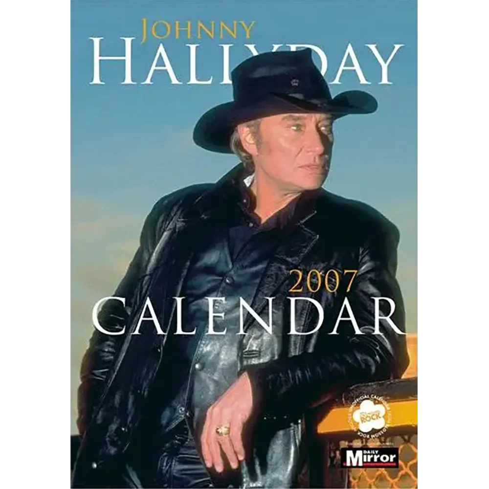 Vintage calendar Johnny Hallyday 2007